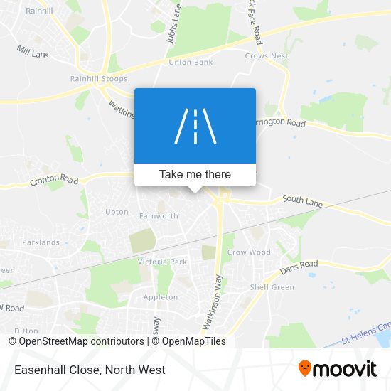 Easenhall Close map