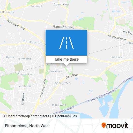 Elthamclose map