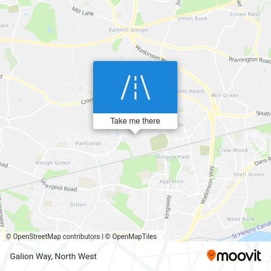 Galion Way map