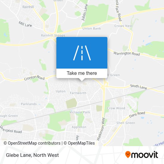 Glebe Lane map