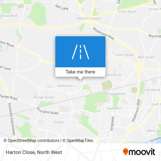 Harton Close map