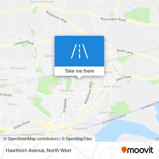 Hawthorn Avenue map