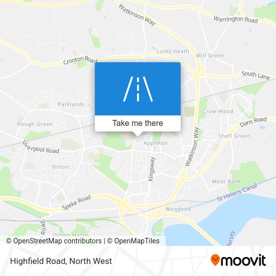Highfield Road map