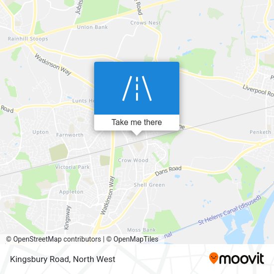 Kingsbury Road map