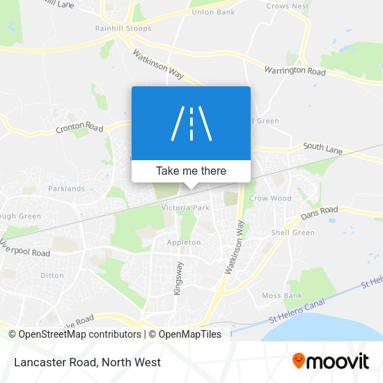 Lancaster Road map