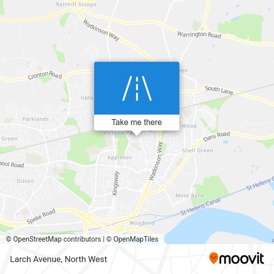 Larch Avenue map