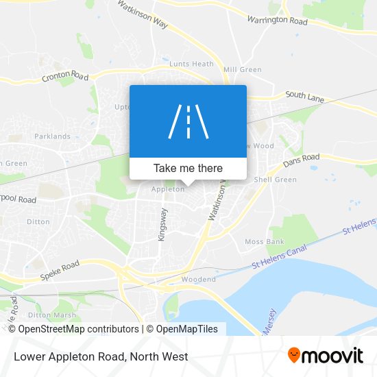 Lower Appleton Road map