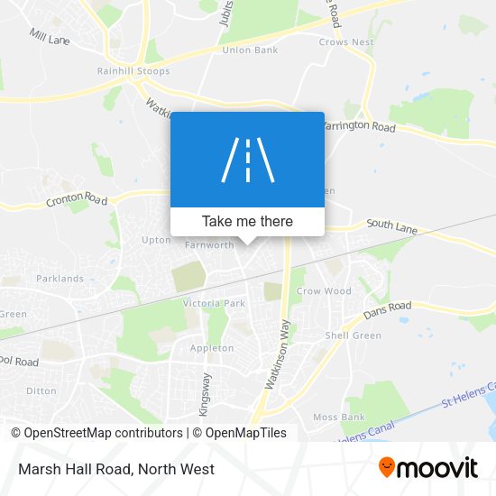 Marsh Hall Road map
