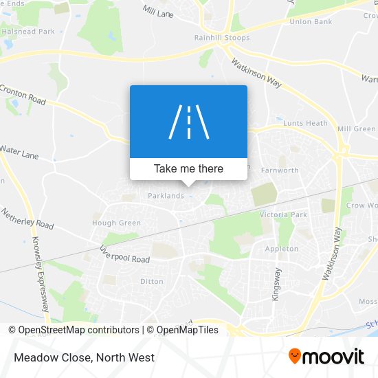Meadow Close map