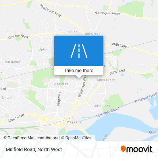 Millfield Road map