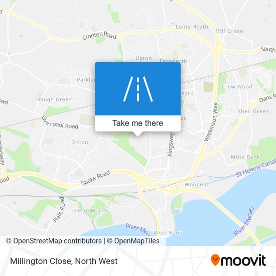 Millington Close map