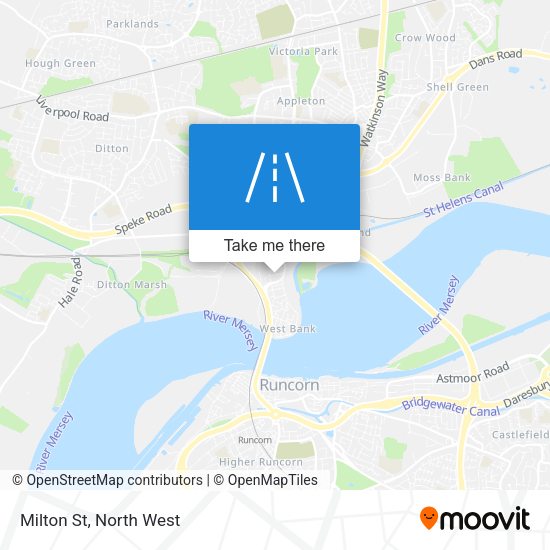 Milton St map