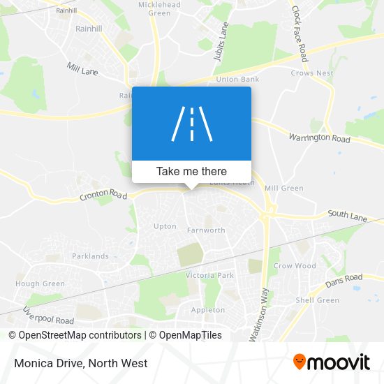 Monica Drive map