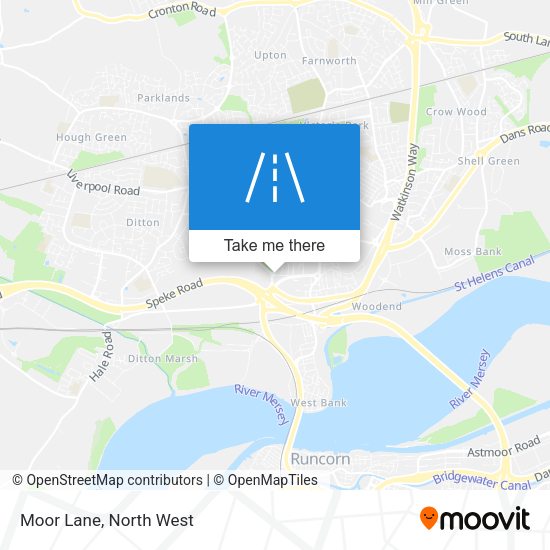 Moor Lane map