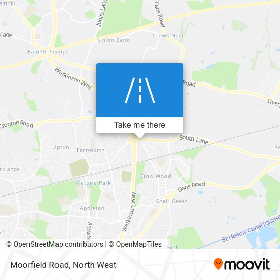 Moorfield Road map
