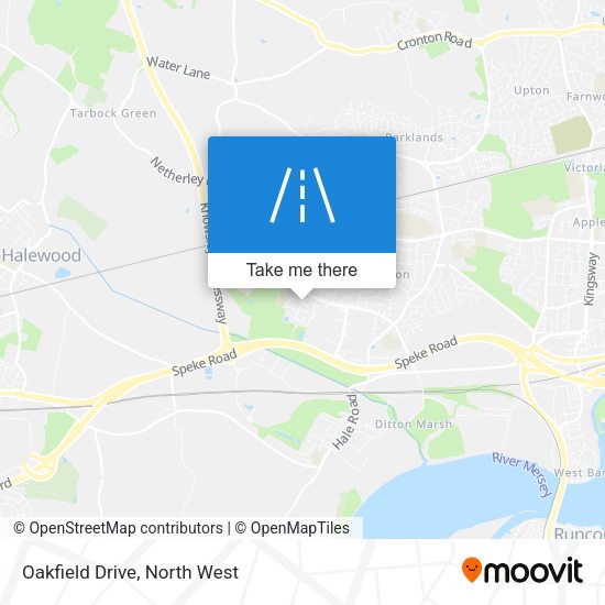 Oakfield Drive map