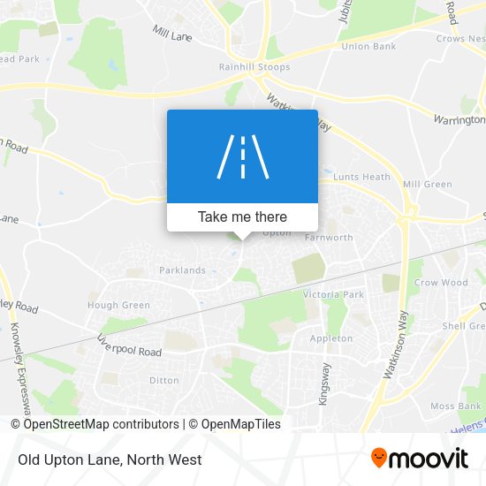 Old Upton Lane map