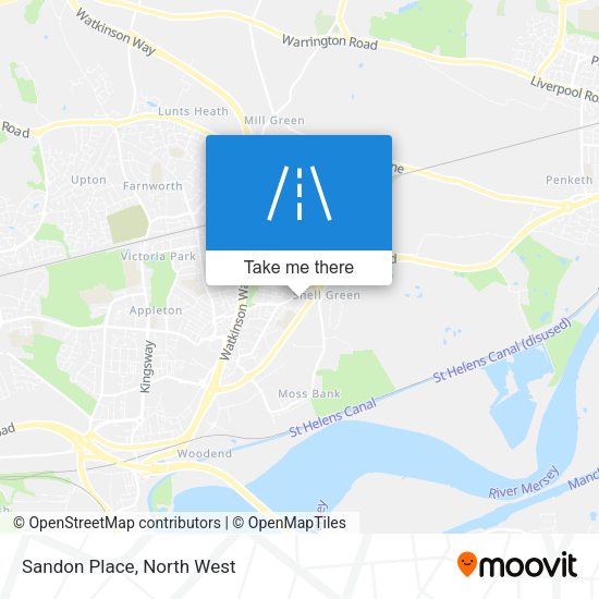Sandon Place map