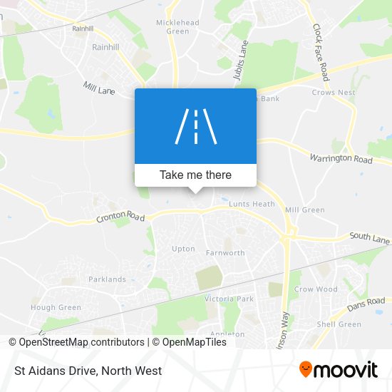 St Aidans Drive map