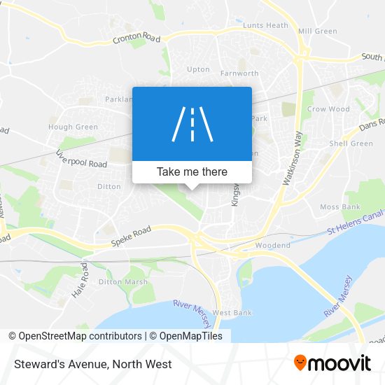 Steward's Avenue map