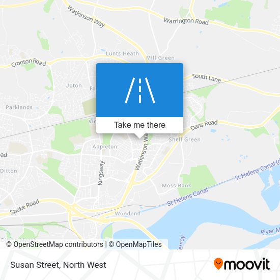 Susan Street map