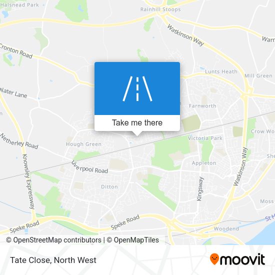 Tate Close map