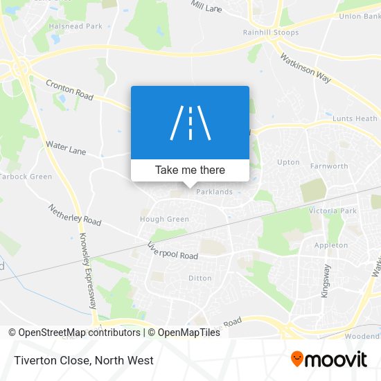 Tiverton Close map