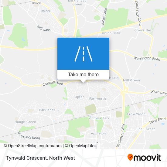 Tynwald Crescent map