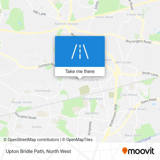Upton Bridle Path map