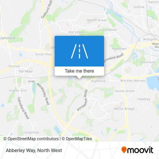 Abberley Way map