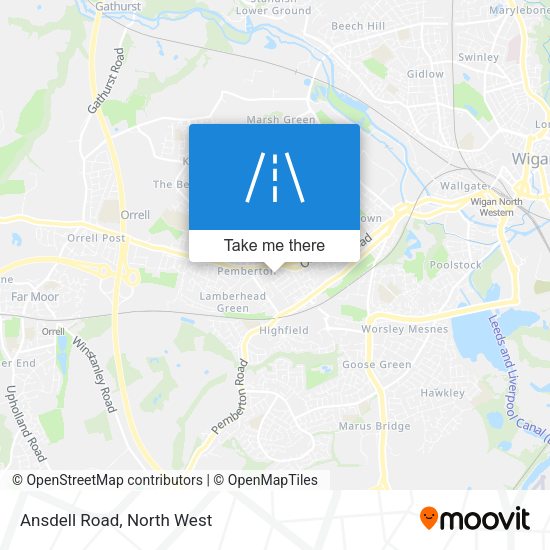 Ansdell Road map