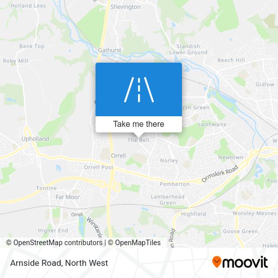 Arnside Road map