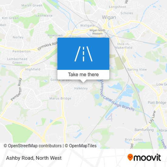 Ashby Road map