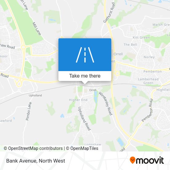 Bank Avenue map