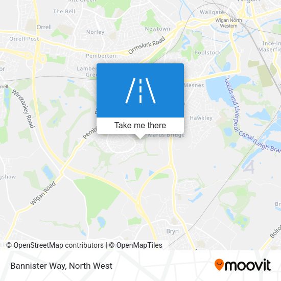 Bannister Way map