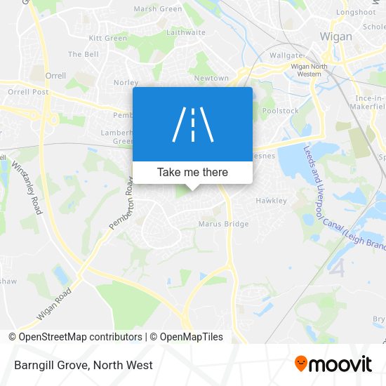 Barngill Grove map