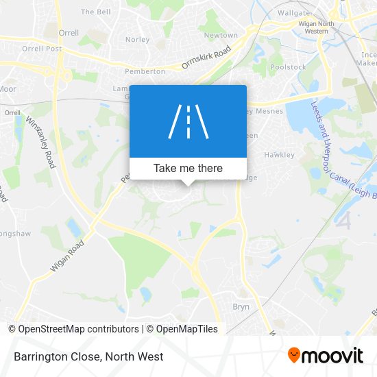 Barrington Close map