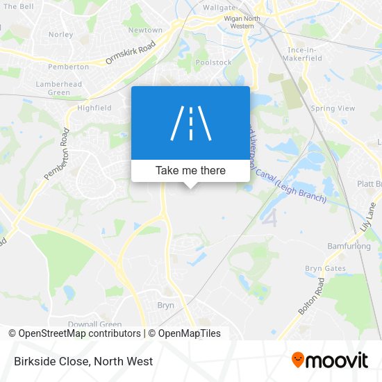 Birkside Close map