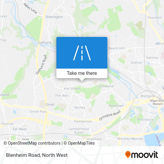 Blenheim Road map