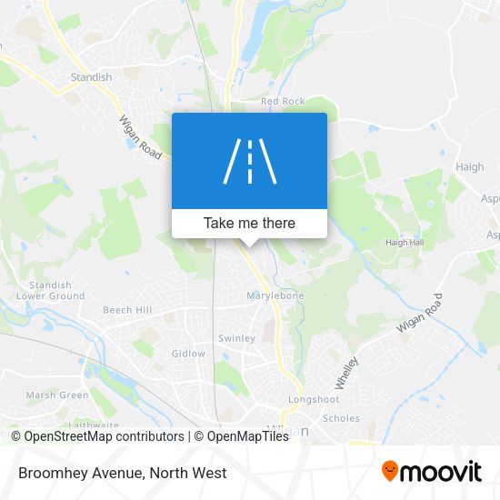 Broomhey Avenue map