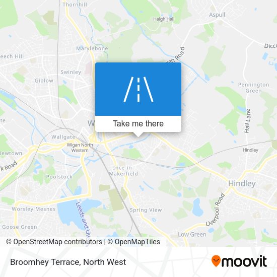 Broomhey Terrace map