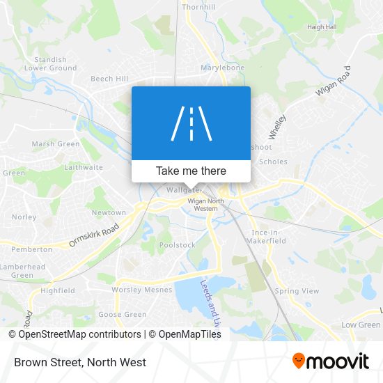 Brown Street map
