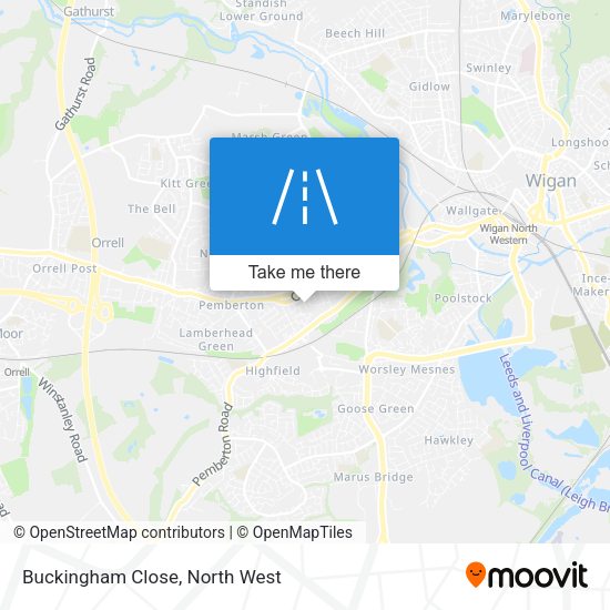 Buckingham Close map