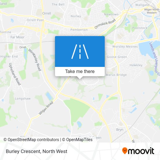 Burley Crescent map