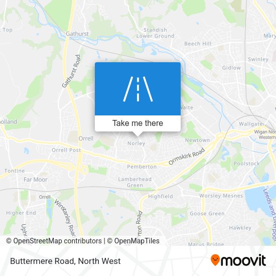 Buttermere Road map