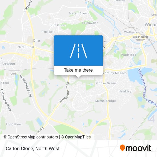 Calton Close map