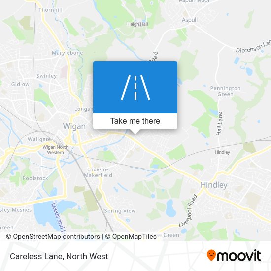 Careless Lane map