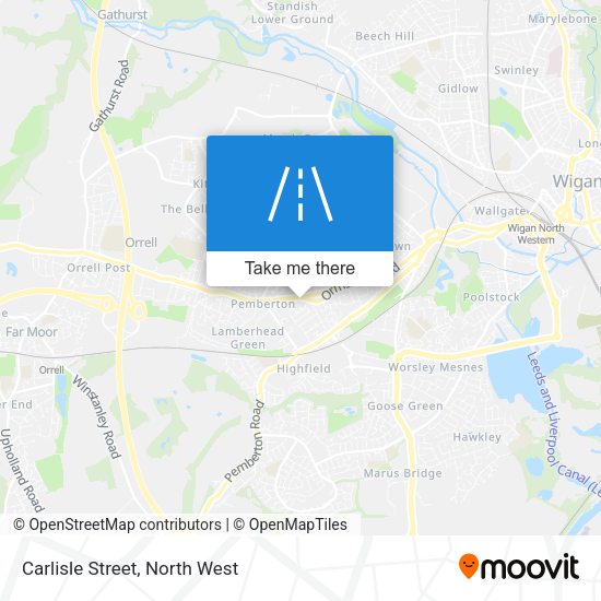 Carlisle Street map