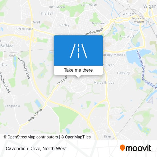 Cavendish Drive map
