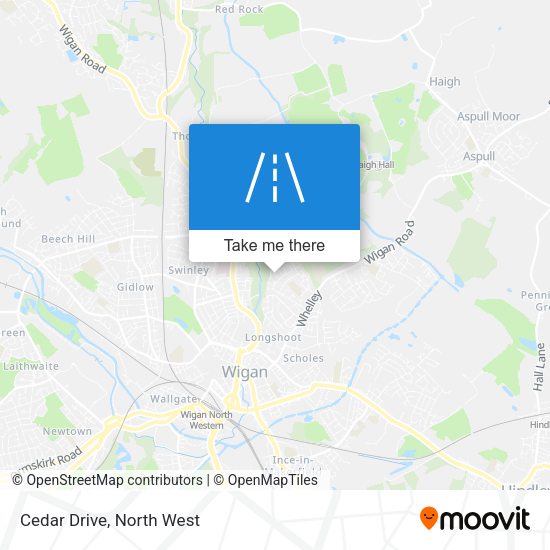 Cedar Drive map